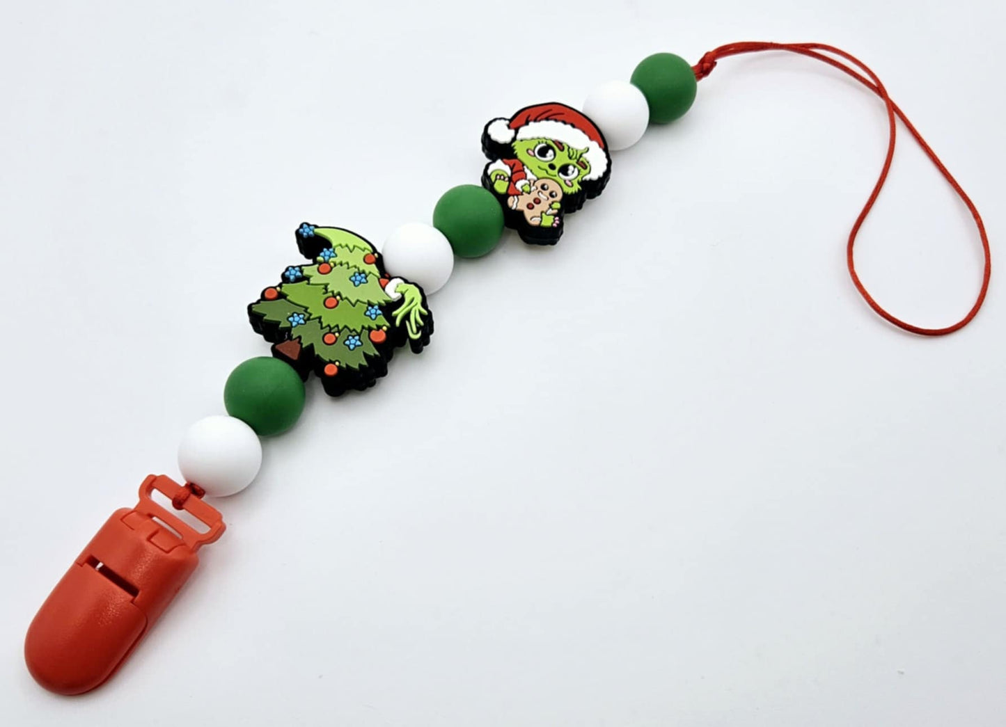 Baby Grinch Pacifier Clip