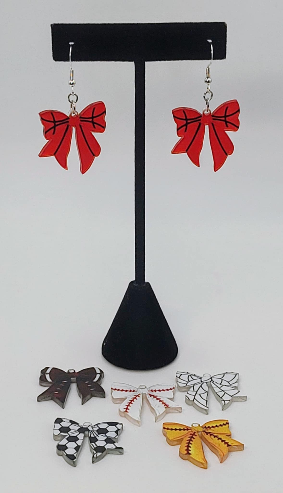Sports Bow Earrings