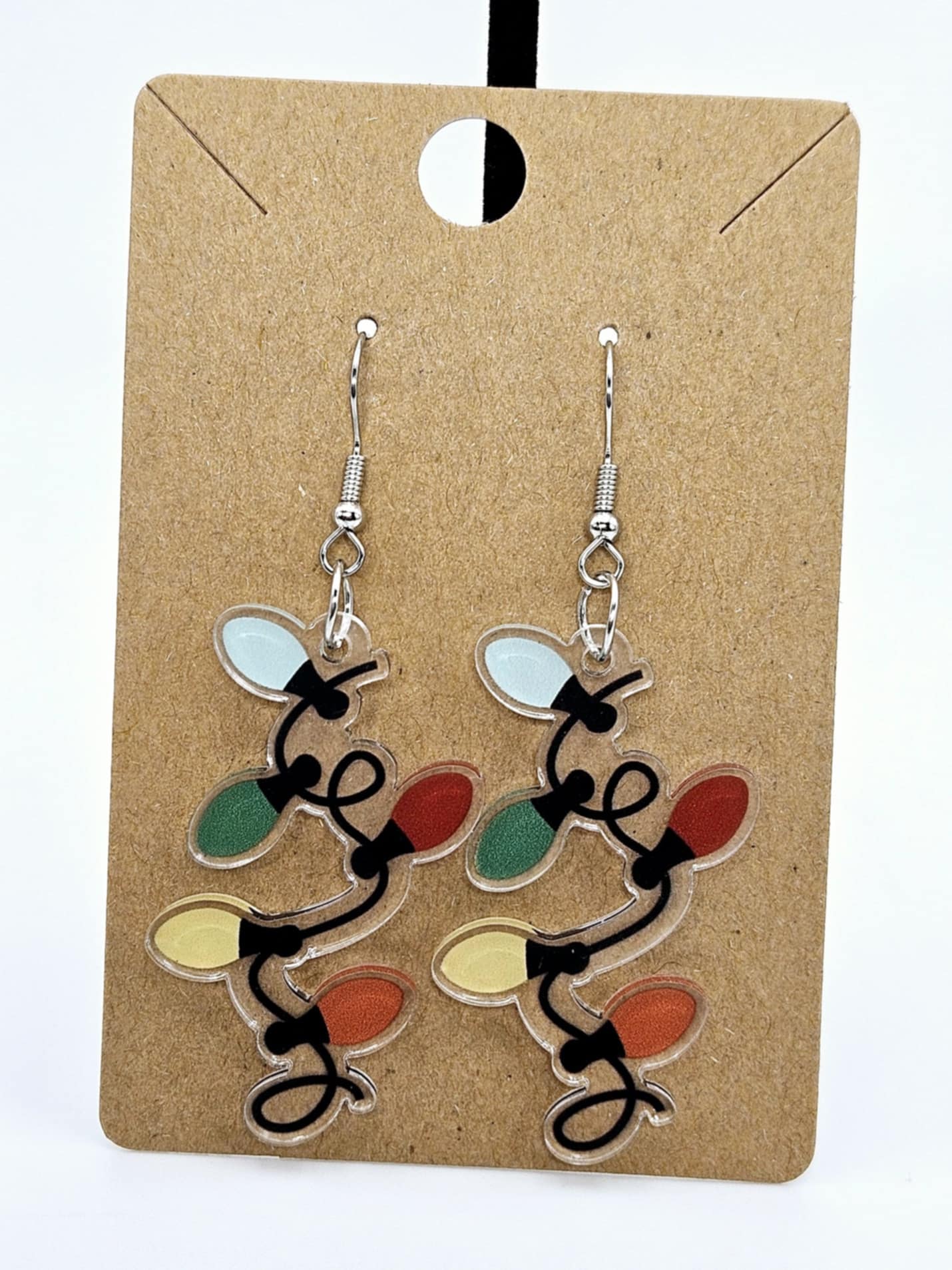 Christmas Lightbulb Earrings