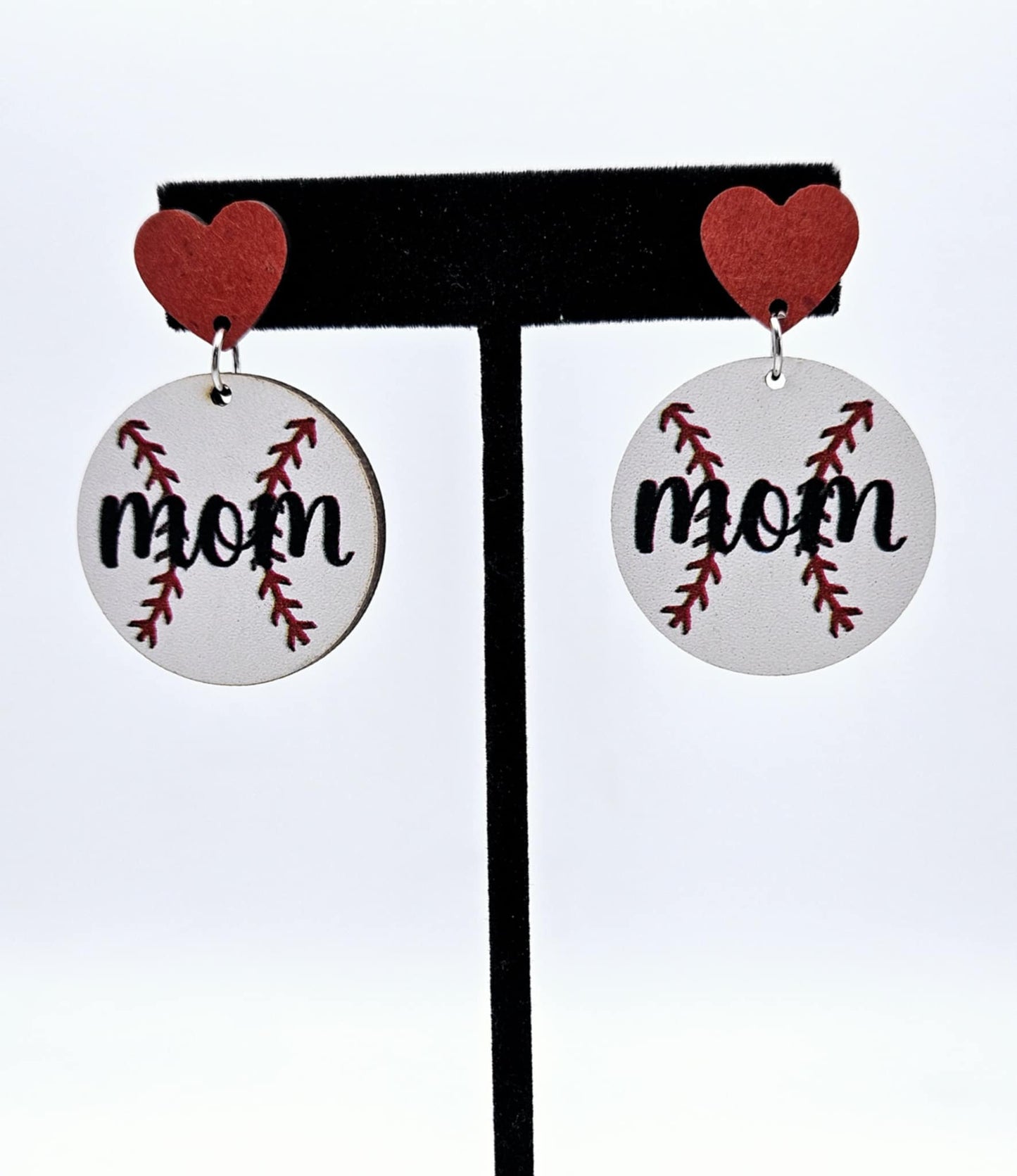 Baseball "Mom" Earrings
