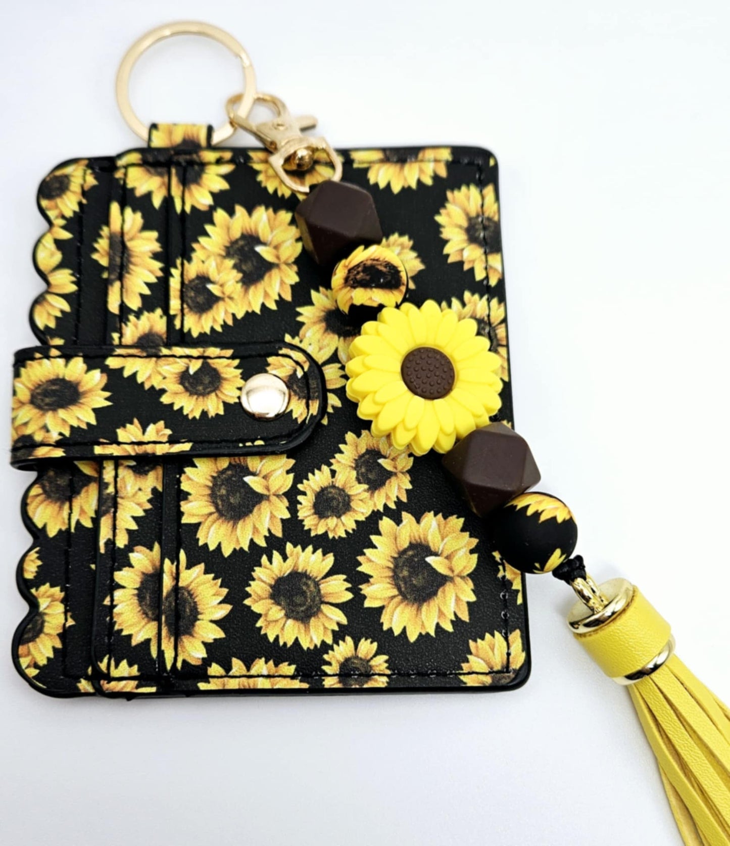 Sunflower Wallet Keychain