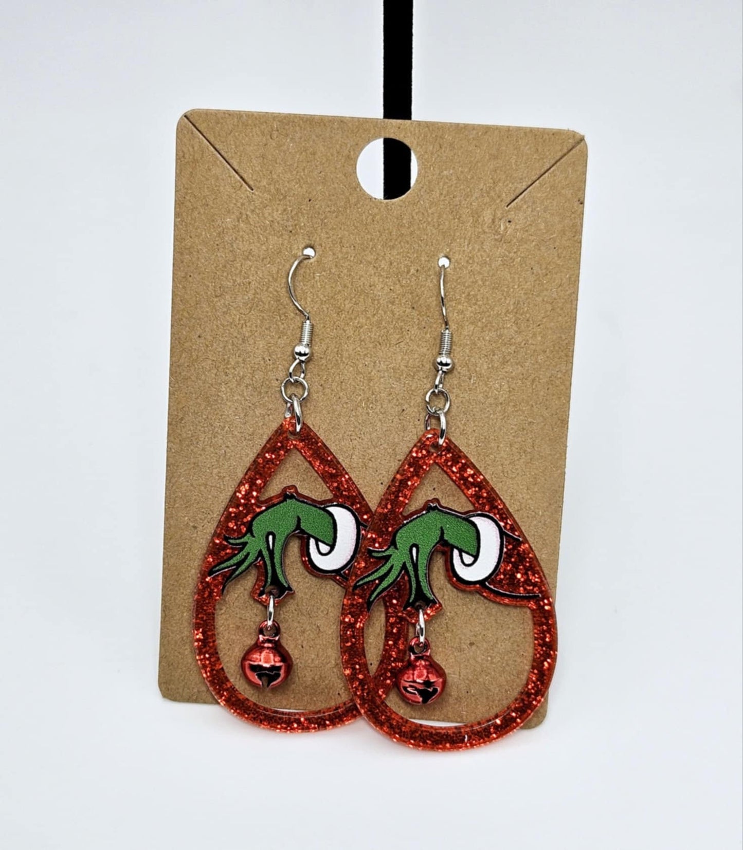 Grinch Teardrop Earrings