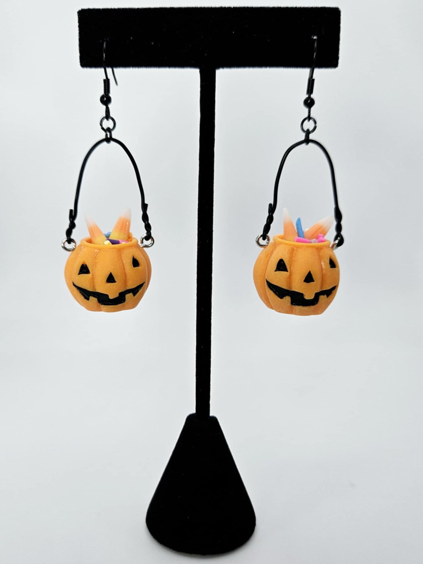 Jack-O-Lantern Candy Earrings