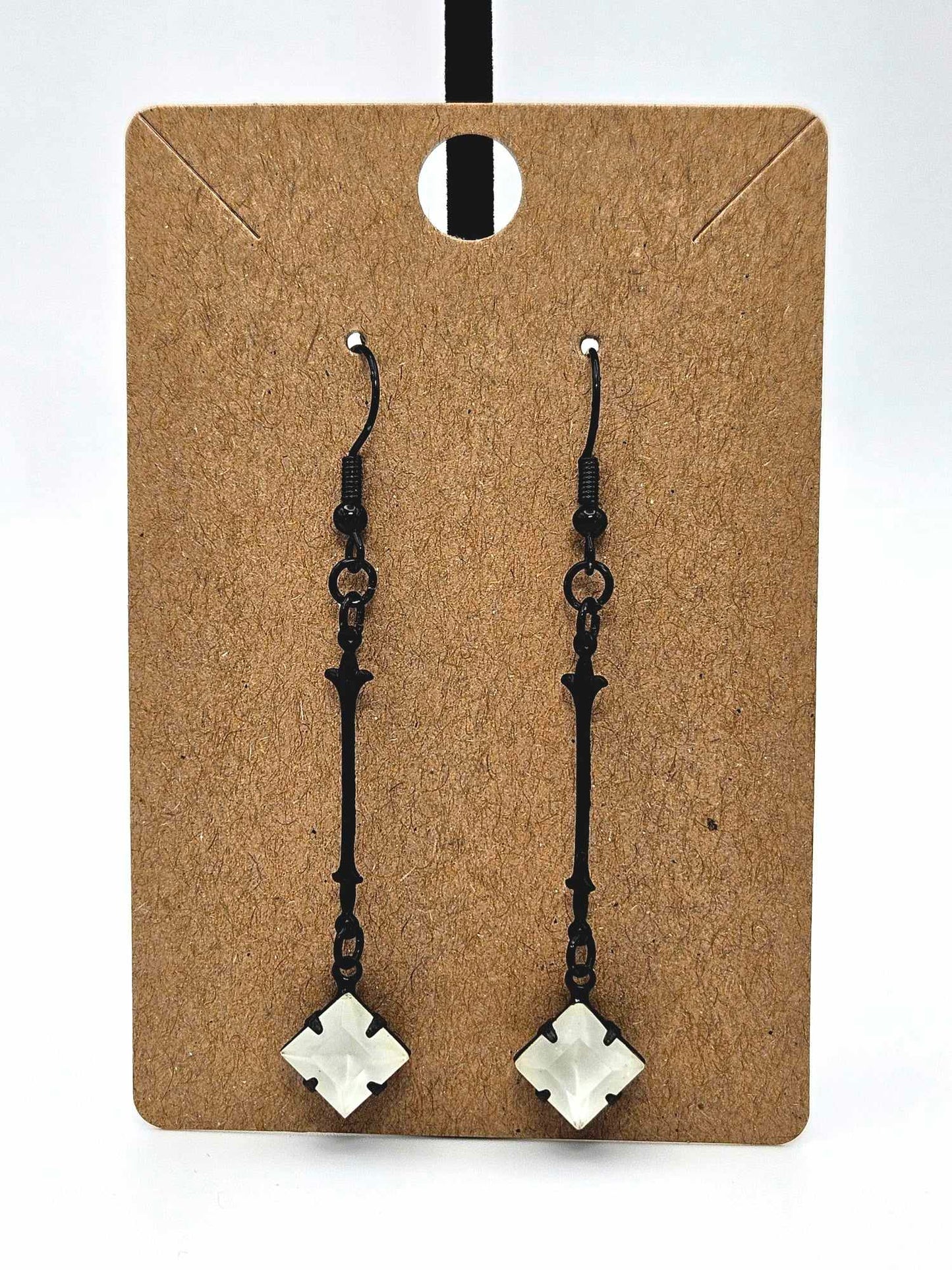 Frosted Glass Earrings
