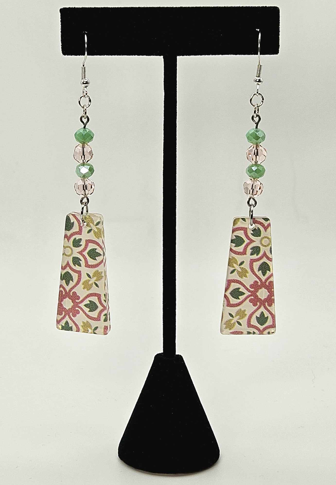 Spring Tile Rectangular Earrings