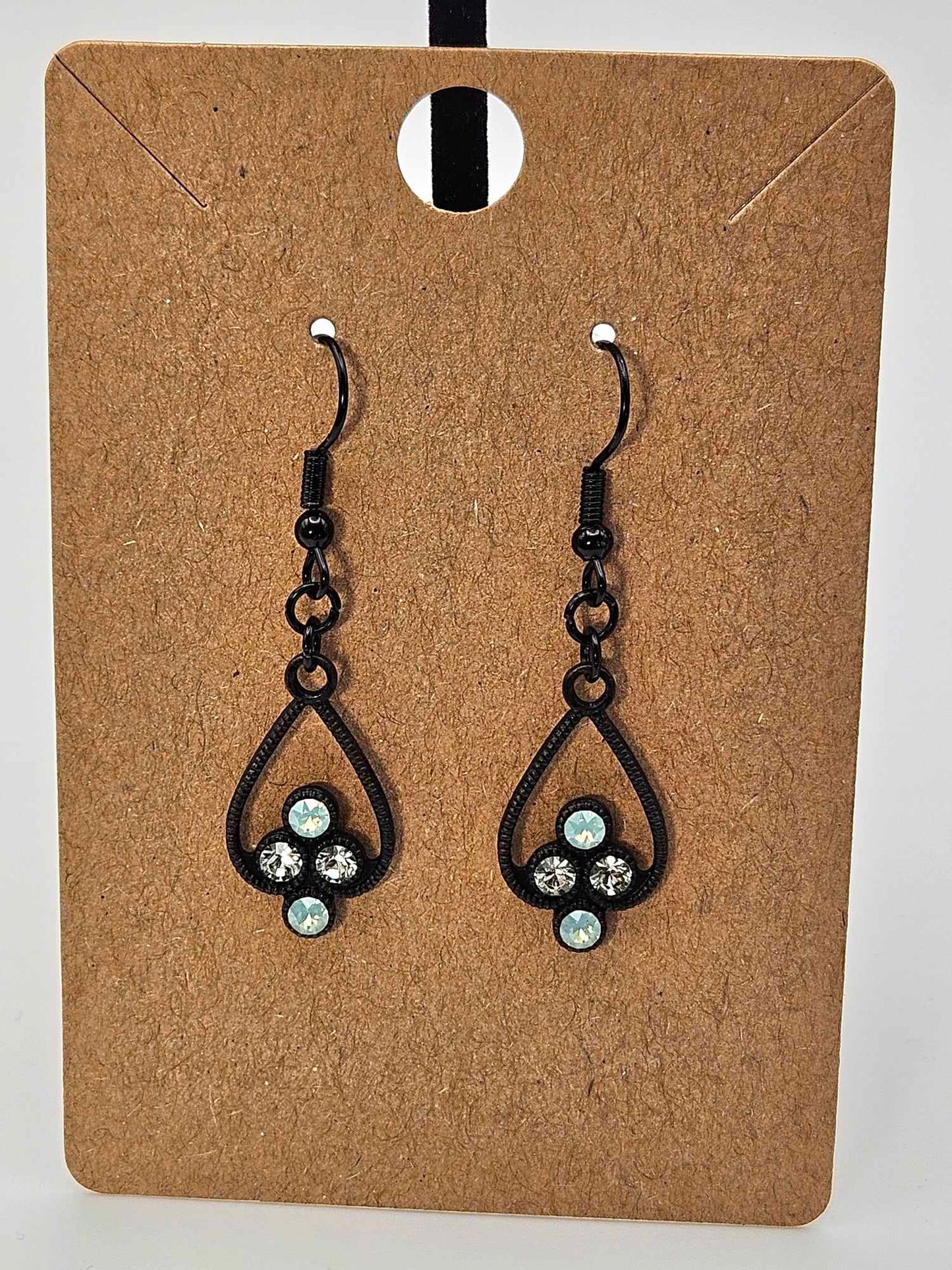 Chrysolite & Green Opal Antique Earrings