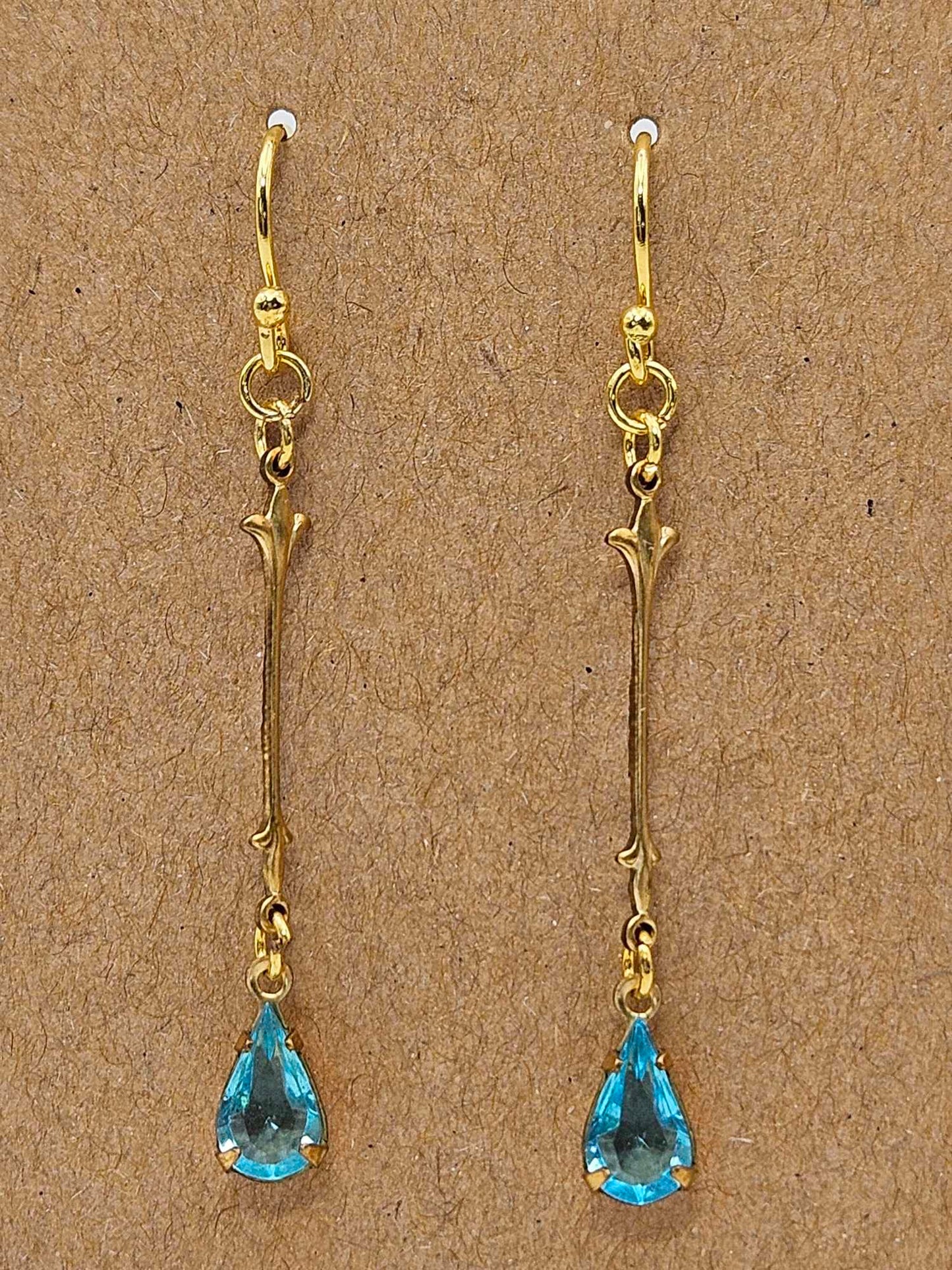 Aquamarine Tear Drop Earrings