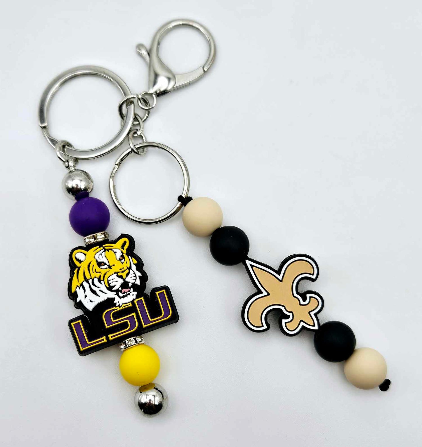 LSU/Saints Double Keychain