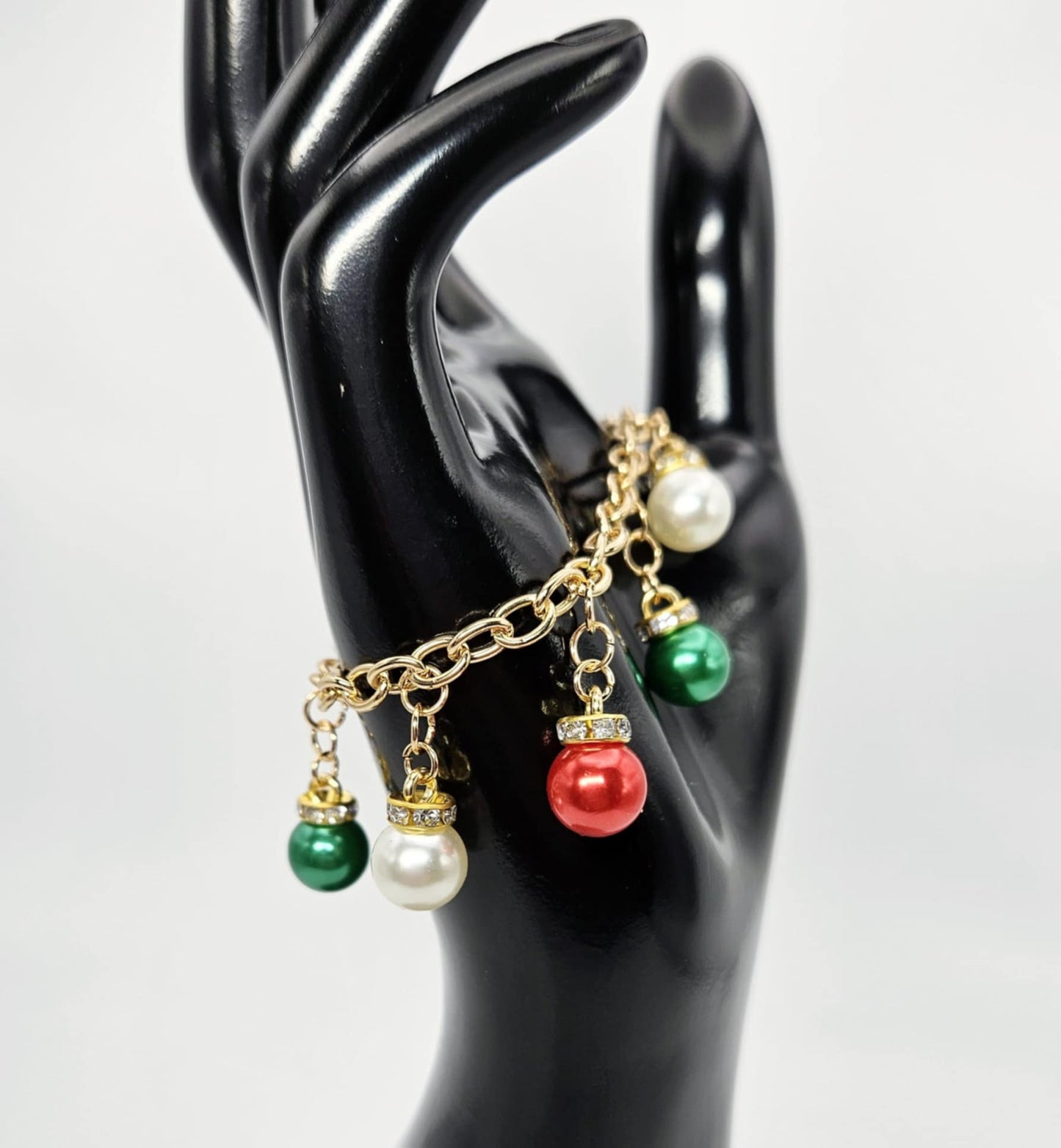 Christmas Ornament Charm Bracelet