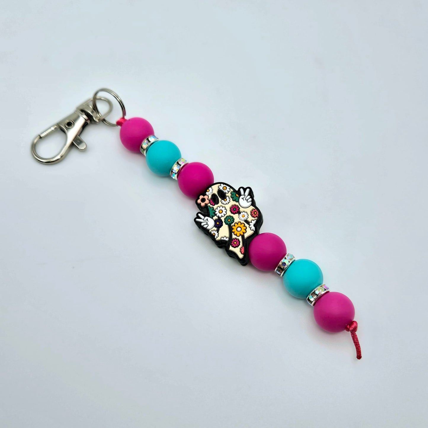 Hippie Ghost Keychain