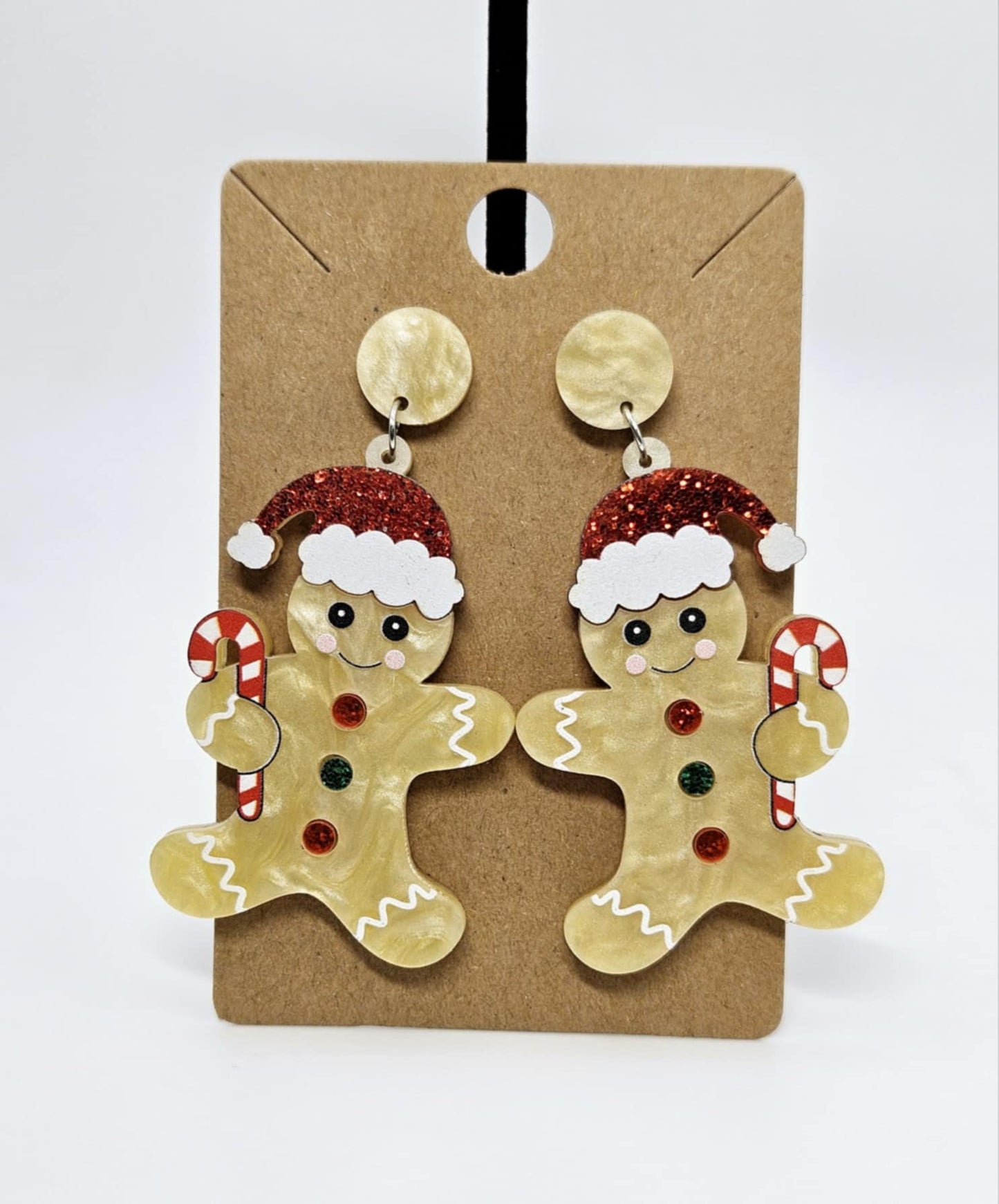 Santa Gingerbread Men Earrings