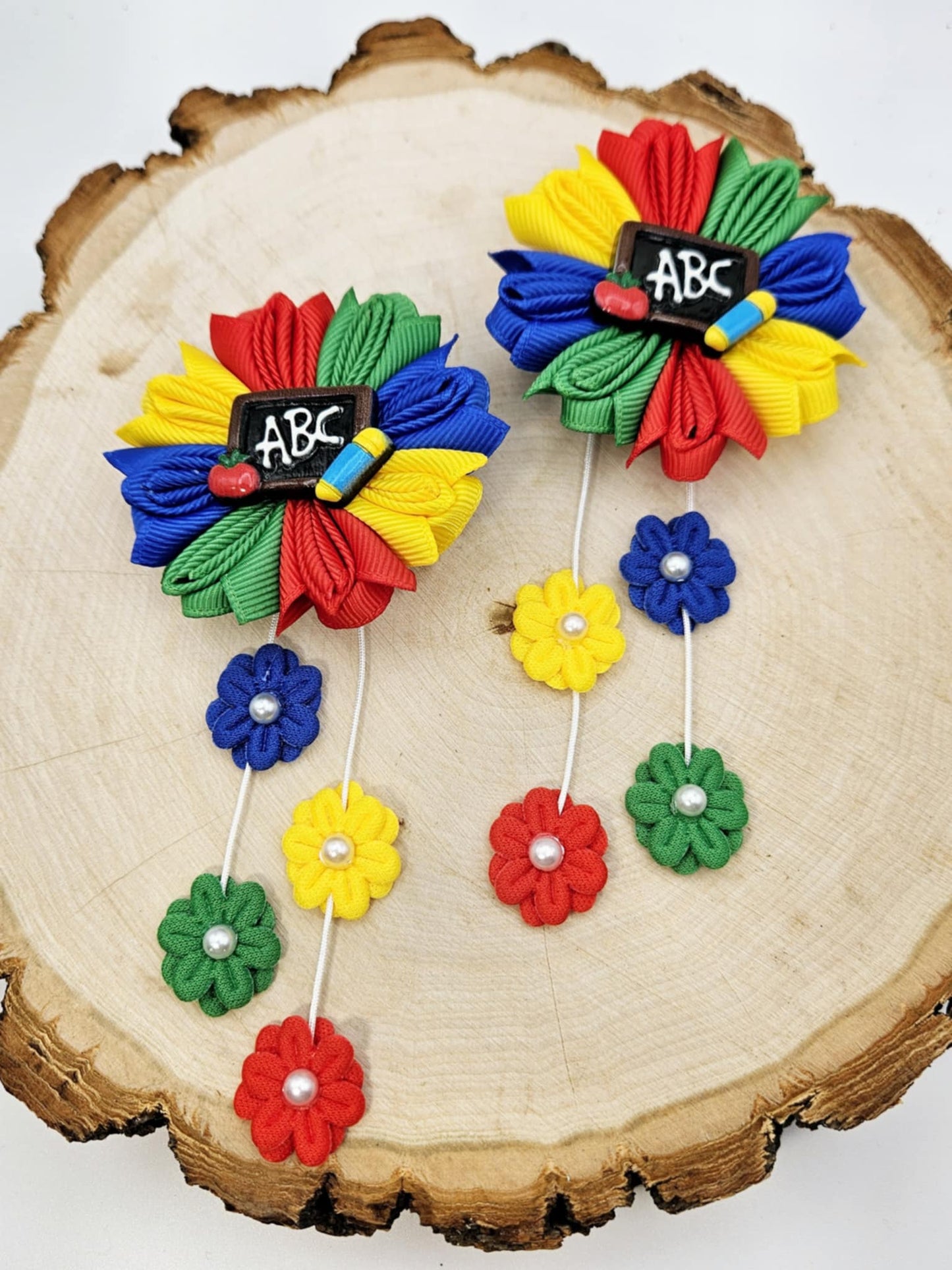 "ABC" Hair Clips