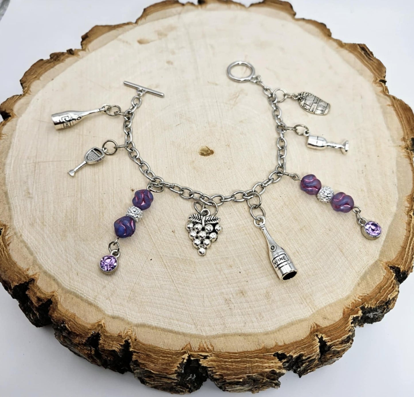 Wine Charm Bracelet