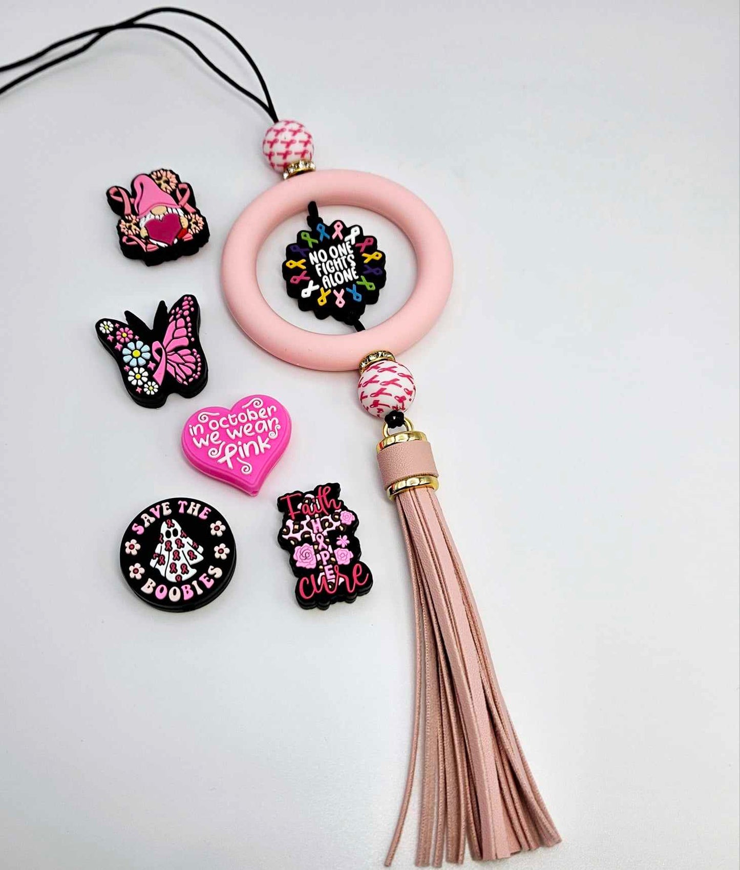 Breast Cancer Awareness Car Charm