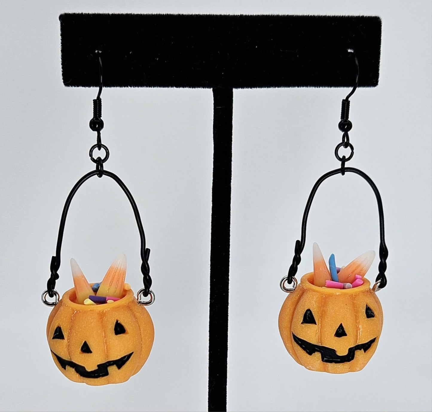 Jack-O-Lantern Candy Earrings