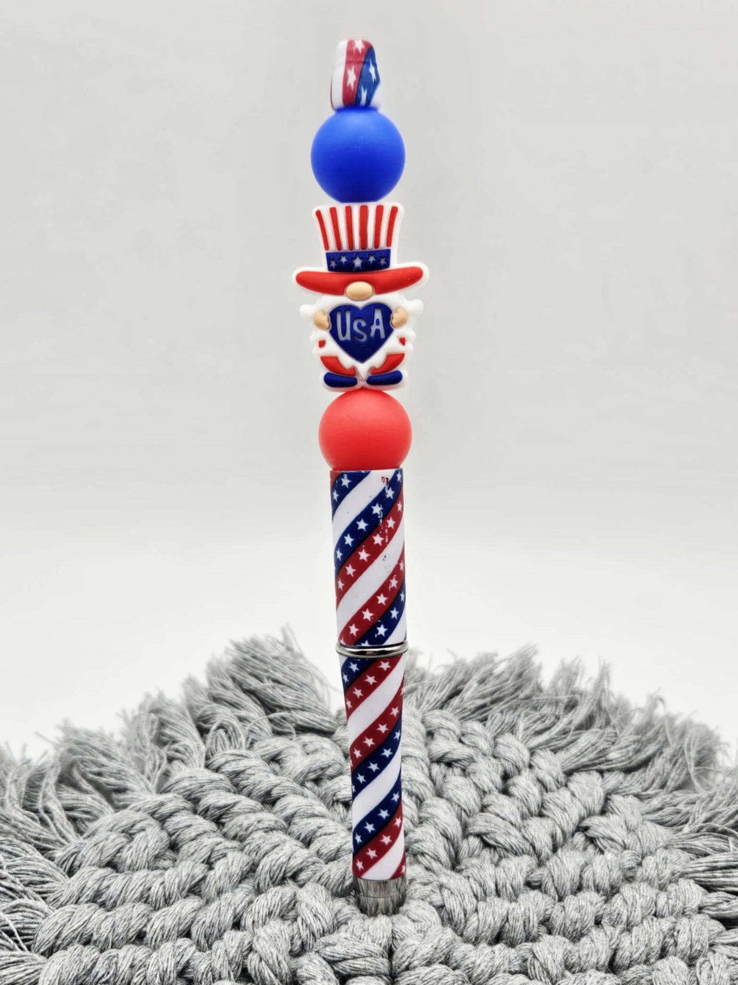 Beaded Pen - Gnome "USA"
