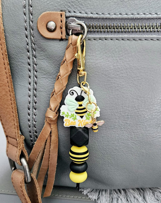 "Bee Kind" Zipper Charm