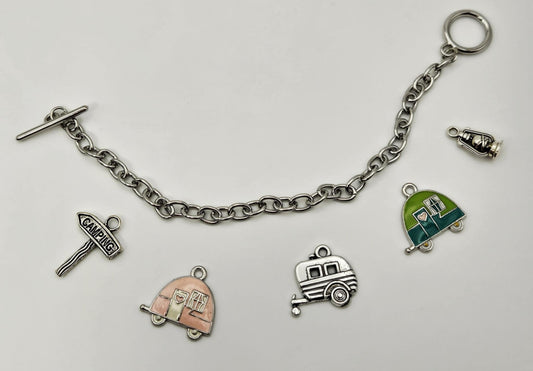 Camping Charm Bracelet