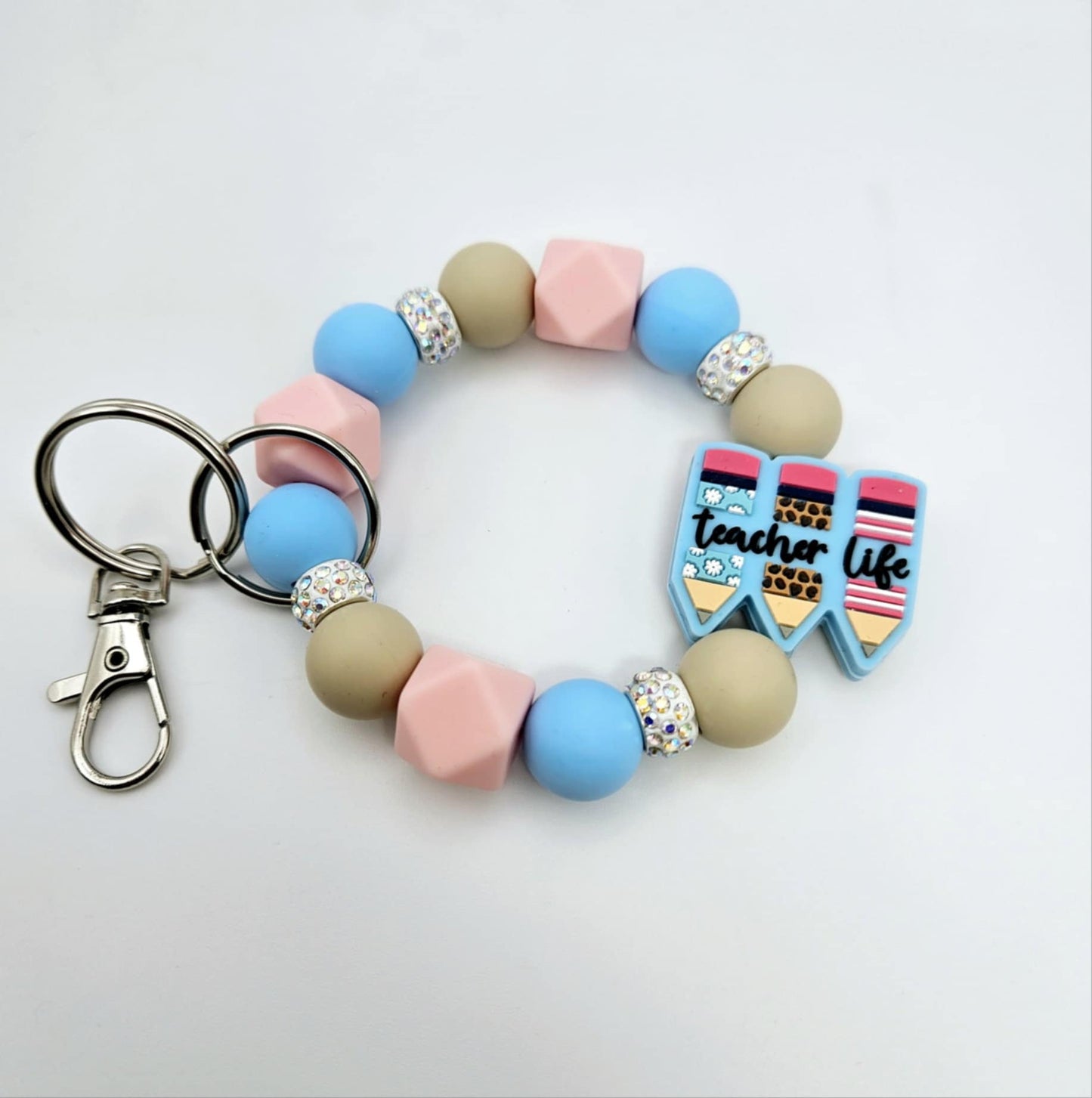 "Teacher Life" Keychain Bracelet