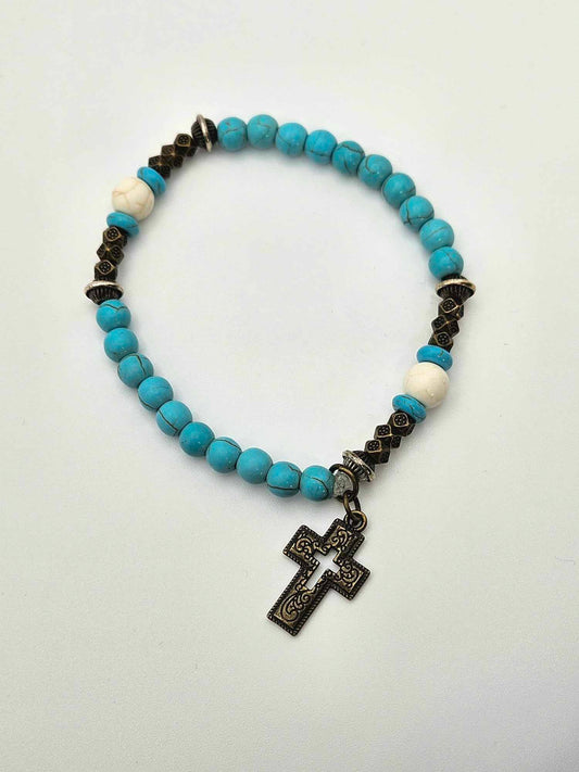 Blue Southwest Stretch Bracelet