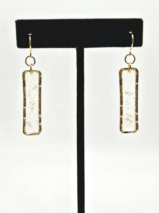 Clear Bar Earrings