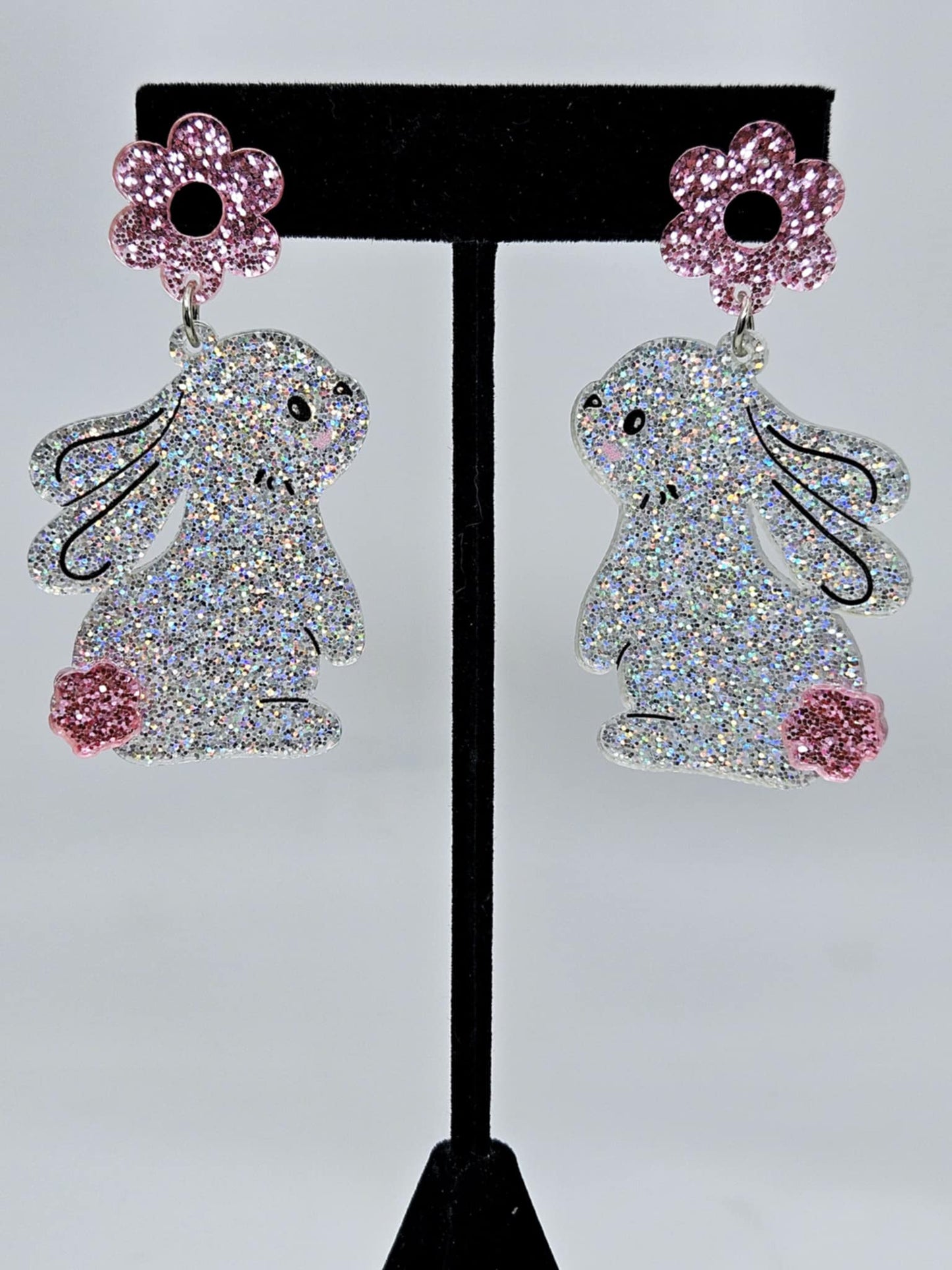 Shimmering Bunny Earrings