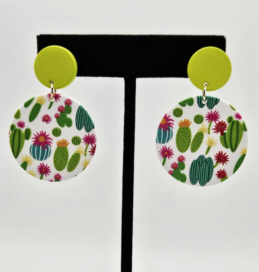 Clay Cactus Earrings