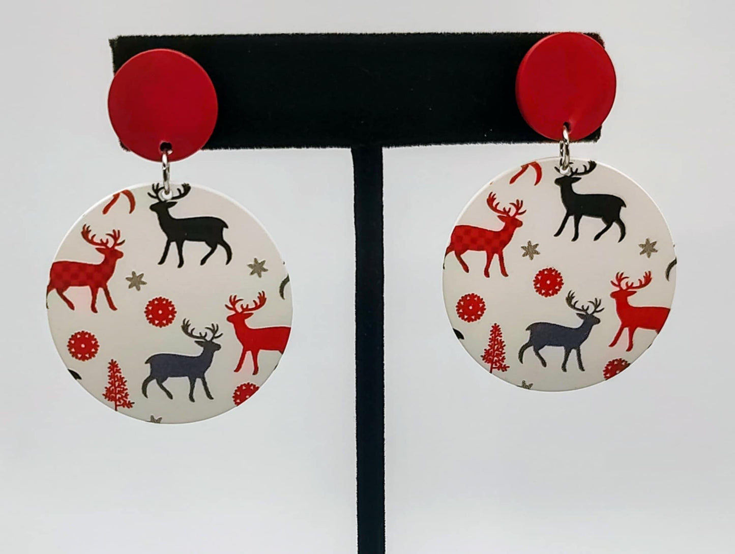Clay Reindeer Earrings