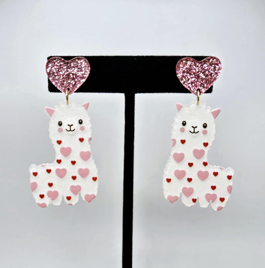 V-Day Alpaca Earrings