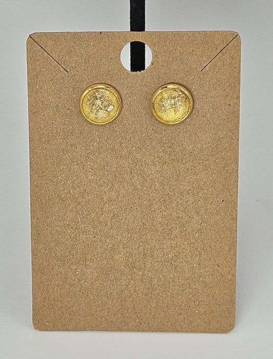 Gold Speckled - Small Studs