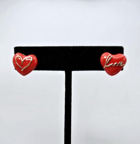 Drop Oil "Love" Studs