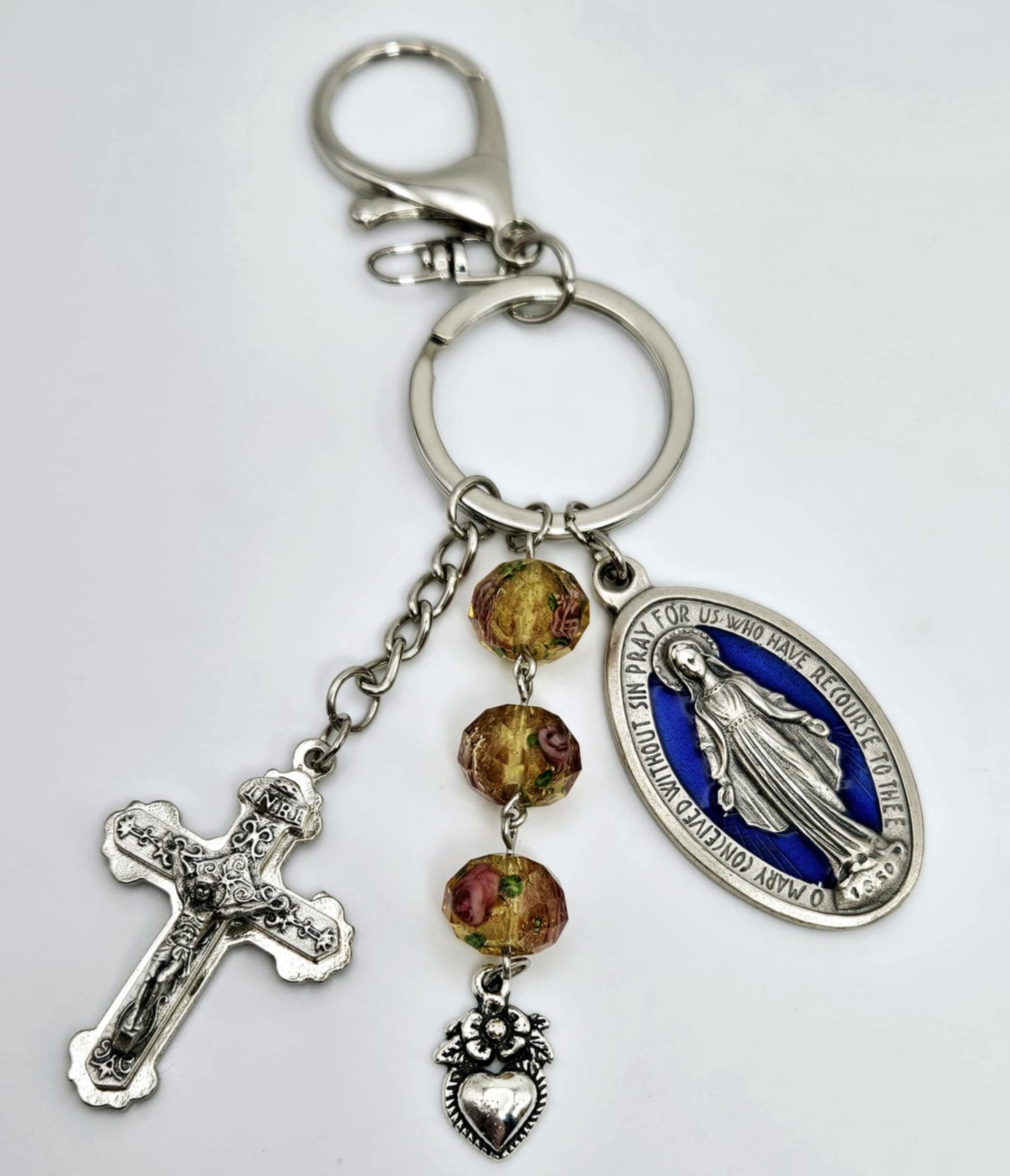 Three Hail Mary Keychain
