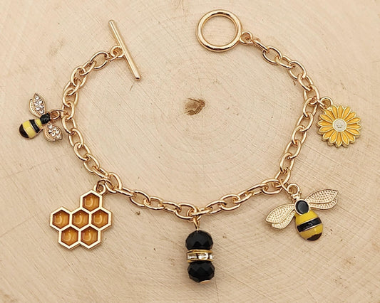 Bee Charm Bracelet