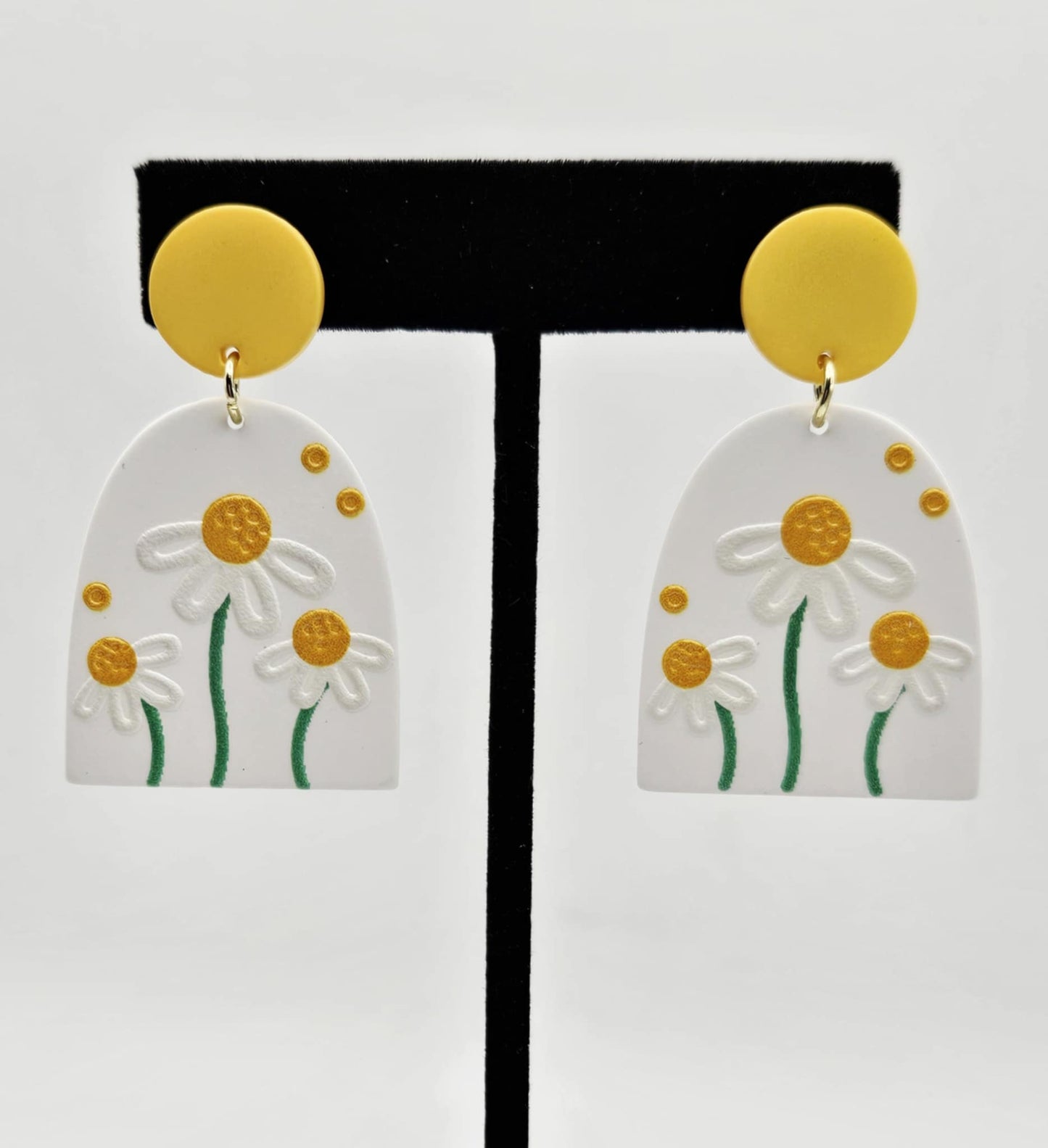Clay Daisy Earrings