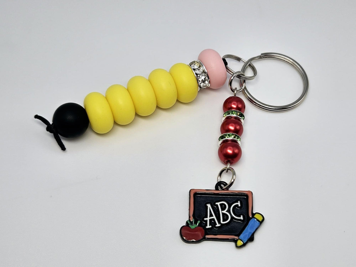 Pencil Keychain w/ ABC Charm